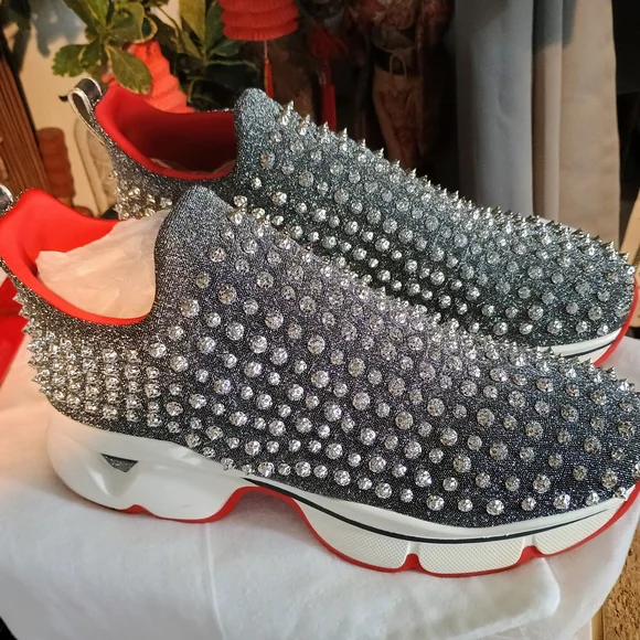 Christian Louboutin | Shoes | Christian Louboutin Silver And  display picture 3
